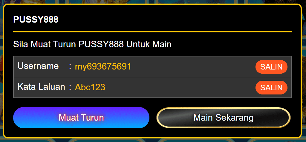 Test ID screenshot  for Puss888slot Malaysia APK download